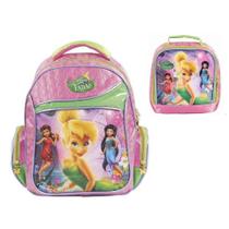 Kit Mochila + Lancheira Fadas Sininho - Original Disney Kit Mochila + Lancheira Fadas Sininho - Original Disney