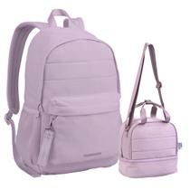Kit Mochila Lancheira Feminina Bolso Notebook Funpacks Kit Mochila Lancheira Feminina Bolso Notebook Funpacks