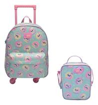 Kit Mochila + Lancheira Gata Sereia Puket Kit Mochila + Lancheira Gata Sereia Puket