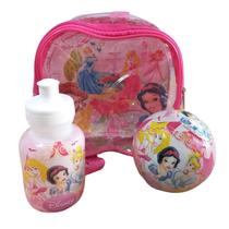 Kit Mochila Lancheira Infantil Menina com Garrafa e Brinde Kit Mochila Lancheira Infantil Menina com Garrafa e Brinde