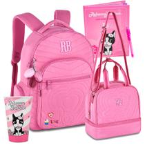 Kit Mochila Lancheira Pastel Soft Diario Rb Rebecca Bonbon