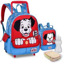 Kit Mochila Lancheira Pets Disney Tsum Tsum Resistente Reforçada Meninos Meninas Unissex Escolar