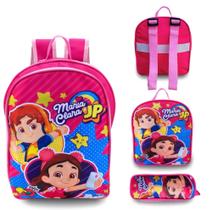 Kit Mochila Lancheira Térmica + Estojo- Maria Clara