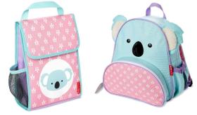 Kit Mochila + Lancheira Térmica Skip Hop Zoo Coala Koala