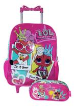 Kit Mochila Lol Infantil Feminina Rodinhas Escolar Estojo Kit Mochila Lol Infantil Feminina Rodinhas Escolar Estojo