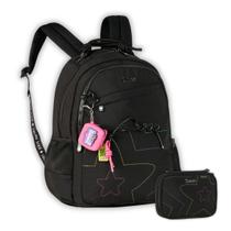 Kit Mochila Luluca Costas Youtuber E Estojo 2 em 1 Meninas