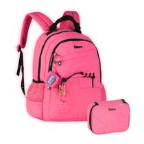 Kit Mochila Luluca Costas Youtuber E Estojo 2 em 1 Meninas