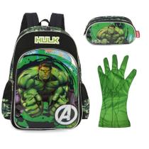 Kit Mochila Luxcel Hulk 38101 - Masculino