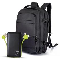 Kit Mochila Mala de Mão e Carregador Power Bank 5000mAh Kit Mochila Mala de Mão e Carregador Power Bank 5000mAh