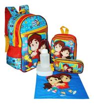 Kit Mochila Maria Clara E Jp Juvenil Rodinhas Escolar Clio