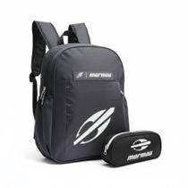 Kit Mochila Masculina Casual Reforçada Espaço Notebook e Estojo Mormaii