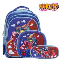 Kit Mochila Masculina Infantil Naruto Costas Com Lancheira Kit Mochila Masculina Infantil Naruto Costas Com Lancheira