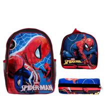 Kit Mochila Masculina Reforçada Infantil Spider Man Costa Kit Mochila Masculina Reforçada Infantil Spider Man Costa