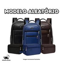 Kit Mochila material sintético Unissex Reforçada Notebook 15” + Necessaire