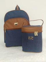 Kit Mochila Maternidade Porta Mamadeira Top Baby Lilian Baby