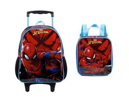 Kit Mochila Média + Lancheira Spider-Man X2 - 11661/11664