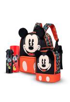 Kit Mochila Mickey Escolar Infantil Disney Lancheira Estojo Garrafa Kit Mochila Mickey Escolar Infantil Disney Lancheira Estojo Garrafa
