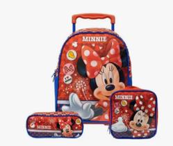 Kit Mochila minnie Rodinhas + Lancheira+ Estojo Minnie ref: 10540 Kit Mochila minnie Rodinhas + Lancheira+ Estojo Minnie ref: 10540