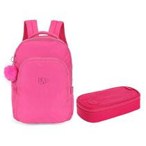 Kit Mochila MS49131UP e Estojo Escolar Infantil Minibox Académie Cereja - Tilibra Kit Mochila MS49131UP e Estojo Escolar Infantil Minibox Académie Cereja - Tilibra