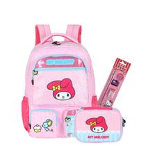 Kit Mochila My Melody Costas Hello Kitty Estojo Box Meninas