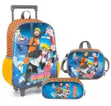 Kit Mochila Naruto Boruto Rodinhas Original Infantil Grande