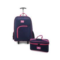 Kit Mochila Notebook 15,6 Executiva Rodinha Com Frasqueira