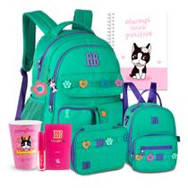 Kit Mochila Passeio Flores Rebecca Bonbon Estojo Lancheira Kit Mochila Passeio Flores Rebecca Bonbon Estojo Lancheira