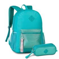 Kit Mochila Passeio Juvenil Estojo Duplo Feminino Oficial Clio Style Lançamento