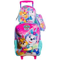 Kit Mochila Patrulha Canina Infantil Original Rosa-azul Kit Mochila Patrulha Canina Infantil Original Rosa-azul