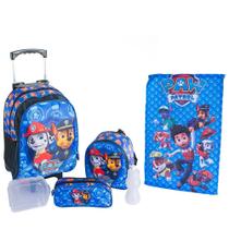 Kit Mochila Patrulha Canina Menino De Rodinhas Kit Mochila Patrulha Canina Menino De Rodinhas