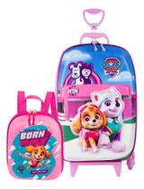 Kit Mochila Patrulha Canina Pet Shop Sky Rodinha Maxtoy Patrol Kit Mochila Patrulha Canina Pet Shop Sky Rodinha Maxtoy Patrol