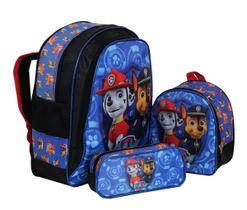 Kit Mochila Patrulha Canina T3 Infantil Aulas Costas