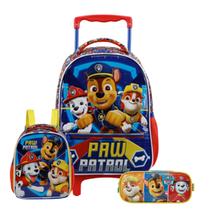 Kit Mochila Patrulha Canina Turma 16" Rodas Estojo Lancheira Kit Mochila Patrulha Canina Turma 16" Rodas Estojo Lancheira