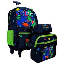 Kit Mochila Rainbow Friends escolar juvenil rodinha Lancheira Térmica e estojo Kit Mochila Rainbow Friends escolar juvenil rodinha Lancheira Térmica e estojo