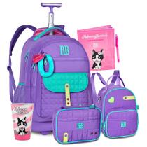 Kit Mochila RB Carrinho Clio Pelúcia Estojo Box Lancheira Kit Mochila RB Carrinho Clio Pelúcia Estojo Box Lancheira