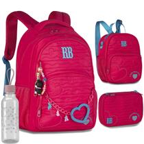 Kit Mochila Rb + Lancheira Termica + Estojo Rebecca Bonbon