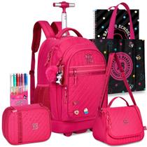Kit Mochila Rb Rebecca Bonbon Carrinho Lancheira Estojo Resistente Rodinha Meninas Juvenil Escolar Kit Mochila Rb Rebecca Bonbon Carrinho Lancheira Estojo Resistente Rodinha Meninas Juvenil Escolar