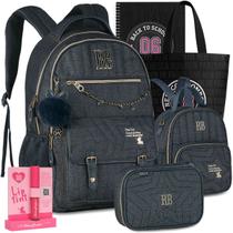 Kit Mochila RB Rebecca Bonbon Estojo Lancheira Escolar