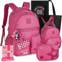 Kit Mochila RB Rebecca Bonbon Estojo Lancheira Juvenil Kit Mochila RB Rebecca Bonbon Estojo Lancheira Juvenil