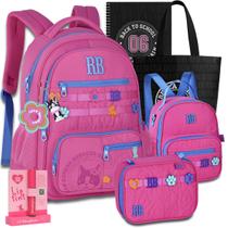 Kit Mochila Rb Rebecca Bonbon Lancheira Estojo Juvenil