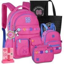Kit Mochila RB Rebecca Bonbon Lancheira Estojo Lançamento