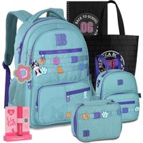 Kit Mochila RB Rebecca Bonbon Soft Lancheira e Estojo Lançamento