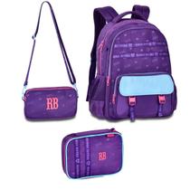 Kit Mochila RB26227 + Estojo Box RB26226 Rebecca Bonbon Com Bolsinha Removível Original, Clio Style