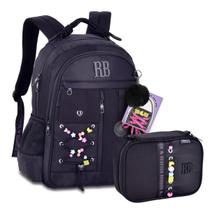 Kit Mochila Rebecca Bonbon Clio Cadarço Estojo Box Rb Costas