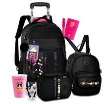 Kit Mochila Rebecca Bonbon Clyo Resistente Estojo Lancheira