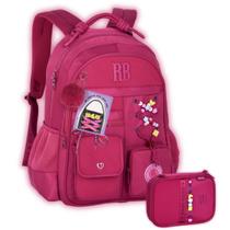 Kit Mochila Rebecca Bonbon Costas Casual Meninas Estojo Box Kit Mochila Rebecca Bonbon Costas Casual Meninas Estojo Box