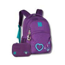Kit Mochila Rebecca Bonbon Costas Estojo Box Escolar Meninas
