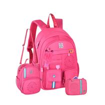 Kit Mochila Rebecca Bonbon Costas Lancheira Estojo Box Teen