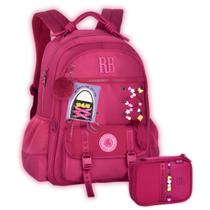 Kit Mochila Rebecca Bonbon Costas Meninas Escolar Estojo Box Kit Mochila Rebecca Bonbon Costas Meninas Escolar Estojo Box