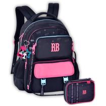 Kit Mochila Rebecca Bonbon Costas Pochete e Estojo Meninas Kit Mochila Rebecca Bonbon Costas Pochete e Estojo Meninas